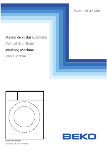 Manual BEKO WMB 71042 MBL Mașină de spălat