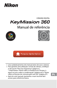 Manual Nikon KeyMission 360 Câmara desportiva