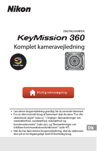Brugsanvisning Nikon KeyMission 360 Action kamera
