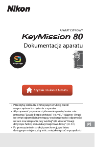 Instrukcja Nikon KeyMission 80 Action cam