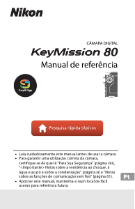 Manual Nikon KeyMission 80 Câmara desportiva