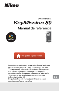 Manual de uso Nikon KeyMission 80 Action cam