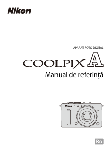 Manual Nikon Coolpix A Cameră digitală