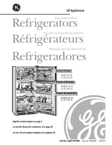 Manual de uso GE TBX19PAXKRAA Frigorífico combinado