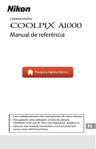 Manual Nikon Coolpix A1000 Câmara digital