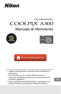 Manuale Nikon Coolpix A300 Fotocamera digitale