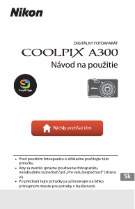 Návod Nikon Coolpix A300 Digitálna kamera