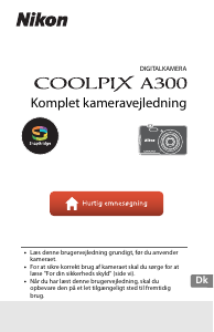 Brugsanvisning Nikon Coolpix A300 Digitalkamera
