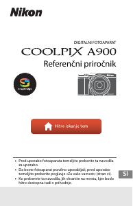 Priročnik Nikon Coolpix A900 Digitalni fotoaparat