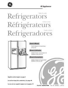 Manual GE TFT28PFDAWW Fridge-Freezer