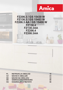 Bedienungsanleitung Amica GS 15403 W Gefrierschrank