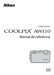 Manual Nikon Coolpix AW110 Câmara digital