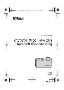 Bruksanvisning Nikon Coolpix AW120 Digitalkamera