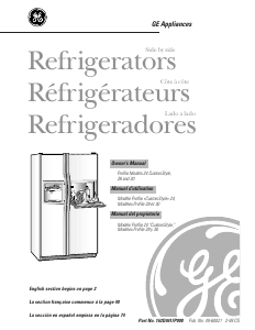 Mode d’emploi GE TFT28PFBBWW Réfrigérateur combiné