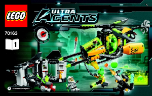 Käyttöohje Lego set 70163 Ultra Agents Toxikitan myrkkysulattaja