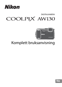 Bruksanvisning Nikon Coolpix AW130 Digitalkamera