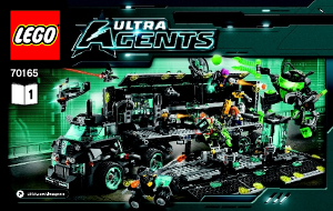 Bruksanvisning Lego set 70165 Ultra Agents Ultraagenternas uppdragshögkvarter