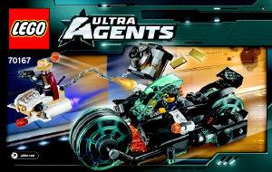 Manual de uso Lego set 70167 Ultra Agents La huida de Invizable con el oro