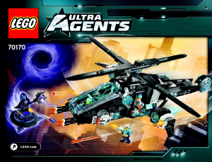 Manual Lego set 70170 Ultra Agents Ultracopter vs. AntiMatter