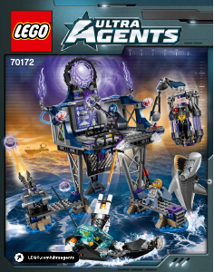 Manuale Lego set 70172 Ultra Agents Il portale-nascondiglio di AntiMatter