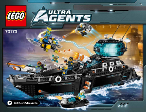 Manuale Lego set 70173 Ultra Agents Quartier generale oceanico