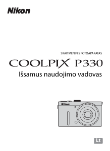 Vadovas Nikon Coolpix P330 Skaitmeninis fotoaparatas