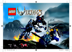 Manual Lego set 7015 Vikings Warrior challenges the Fenris wolf