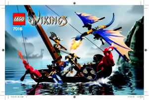 Handleiding Lego set 7016 Vikings Boot tegen de Wyverndraak