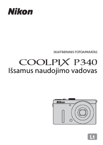 Vadovas Nikon Coolpix P340 Skaitmeninis fotoaparatas