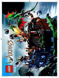 Manual de uso Lego set 7019 Vikings Fortaleza contra el dragón Fafnir