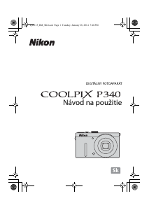 Návod Nikon Coolpix P340 Digitálna kamera