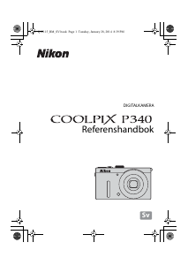 Bruksanvisning Nikon Coolpix P340 Digitalkamera