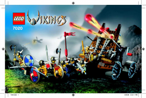 Manual de uso Lego set 7020 Vikings Ejército de vikingos con carreta artillería pesada