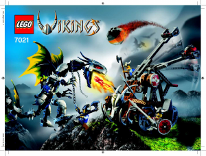 Manual de uso Lego set 7021 Vikings Catapulta doble contra el dragón blindado Ofnir
