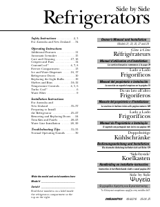 Manuale GE TFX27ZRXFAA Frigorifero-congelatore