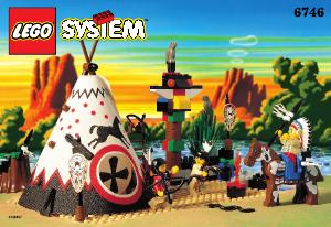 Bedienungsanleitung Lego set 6746 Western Häuptlings Tipi