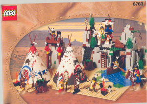 Bruksanvisning Lego set 6763 Western Stora indianläger
