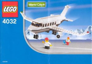 Manual de uso Lego set 4032 World City Avión de pasajeros