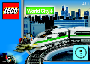 Manual de uso Lego set 4511 World City Tren de alta velocidad