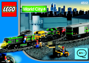 Manual de uso Lego set 4512 World City Tren de carga