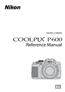 Manual Nikon Coolpix P600 Digital Camera