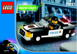 Manual de uso Lego set 7030 World City Coche de policía