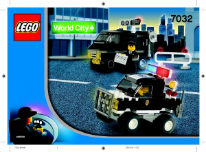 Handleiding Lego set 7032 World City Politiewagens