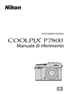 Manuale Nikon Coolpix P7800 Fotocamera digitale
