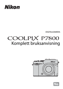 Bruksanvisning Nikon Coolpix P7800 Digitalkamera