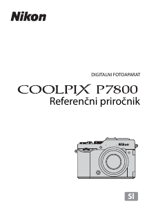 Priročnik Nikon Coolpix P7800 Digitalni fotoaparat