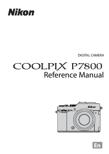 Manual Nikon Coolpix P7800 Digital Camera