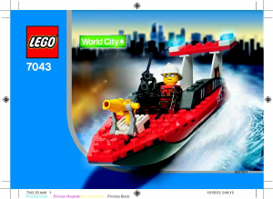 Mode d’emploi Lego set 7043 World City Pompier