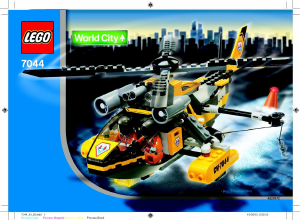 Bruksanvisning Lego set 7044 World City Räddningshelikopter