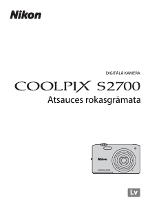 Rokasgrāmata Nikon Coolpix S2700 Digitālā kamera